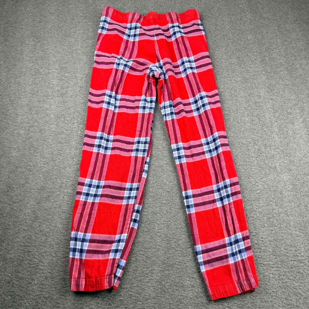 Aerie Red Plaid Pajama Pants Women's S Small Drawstring Lounge Sleepwear Pockets